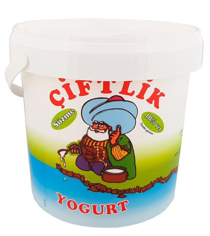 Turkse style Yoghurt  10%  emmer 1kg Ciftlik