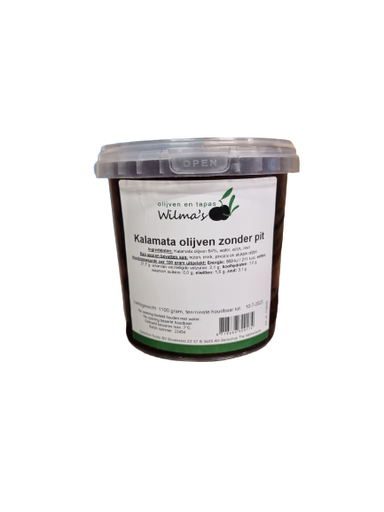 Kalamata Olijven Zwart ZP  Pet 1100gr   S.F.