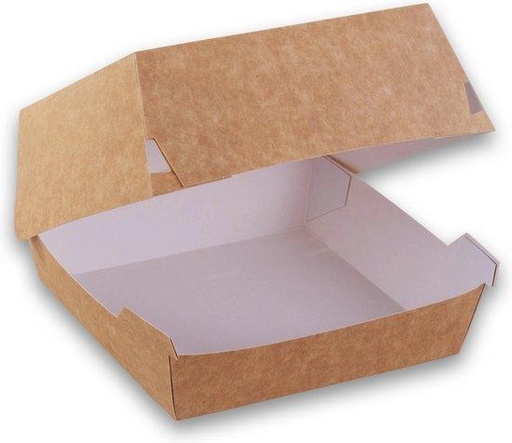 Hamburgerbox 130x130x10cm  Karton   doos 300st